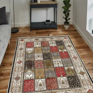 Milano Halı Dot Tabanlı 8 Parça Kaymaz Halı Seti HY-804 Renkli