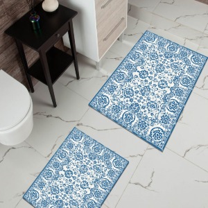 Milano Halı 2li Banyo Halısı Kaymaz Taban Klozet Takımı Paspas HY-810