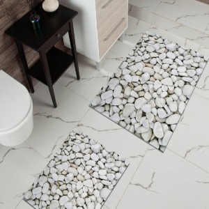 Milano Halı 2li Banyo Halısı Kaymaz Taban Klozet Takımı Paspas HY-836