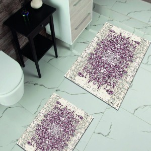 Milano Halı 2li Banyo Halısı Kaymaz Taban Klozet Takımı Paspas HY-848
