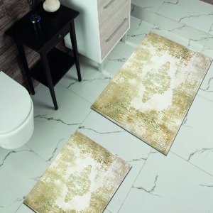 Milano Halı 2li Banyo Halısı Kaymaz Taban Klozet Takımı Paspas HY-851