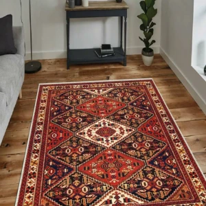 Milano Halı Kaymaz Tabanlı Dekoratif Halı Yıkanabilir Dot Tabanlı HY-868 Renkli